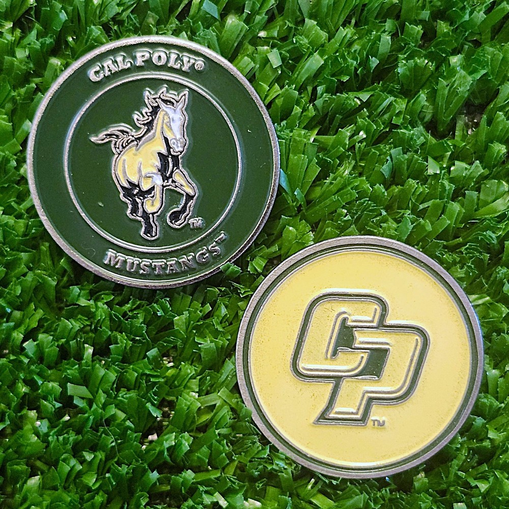 Cal Poly Mustangs Switchblade Divot Tool 2-Sided Golf Ball Marker