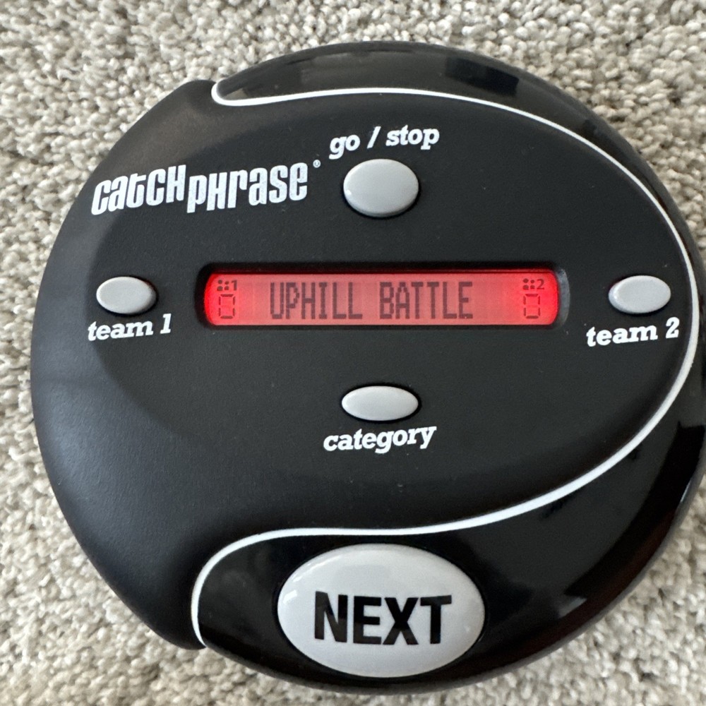 Hasbro Catch Phrase 5000 Words Handheld Electronic Game 2016 Black