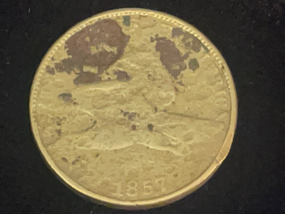 1857 Flying Eagle Cent Penny AS IS