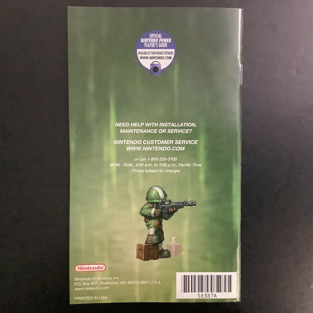 Batallion Wars Nintendo Gamecube Instruction Manual Only