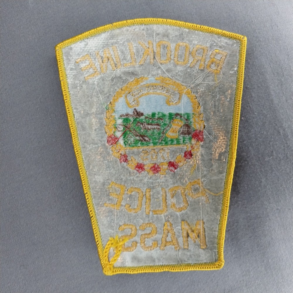 Brookline MA Massachusetts Police 5" Shoulder Patch