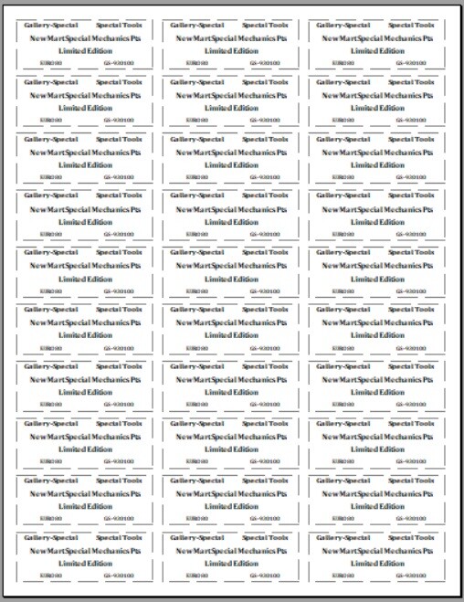 Inventory Item Label Maker Software - Tag Marker NTUF