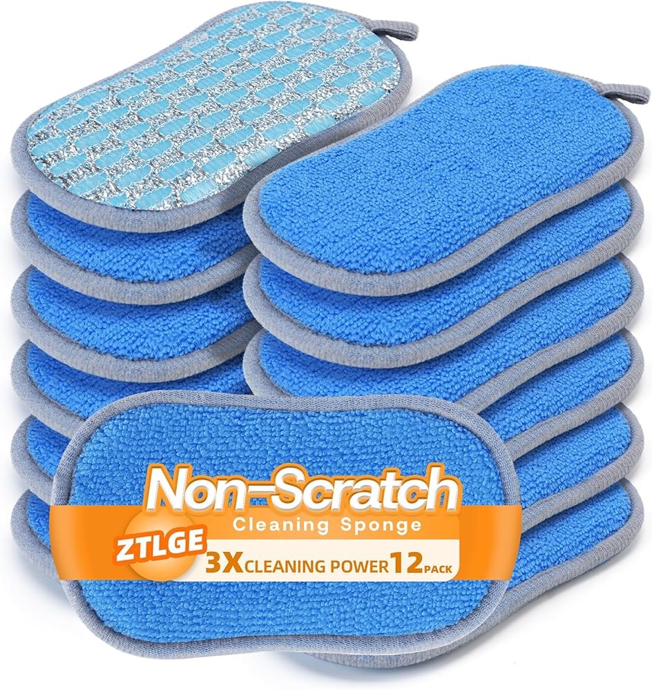 Multi-pose Scrub Spons Kitchen – Dish Spon, -Sided Non-Scratch