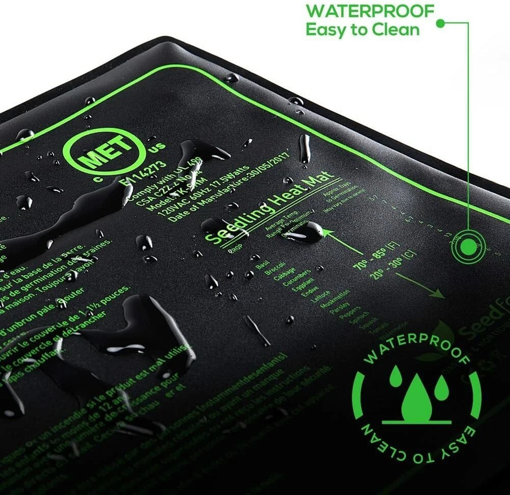 Seedfactor Seedling Heat Mat 12 pack 10x20 Hydroponic Seed Starter