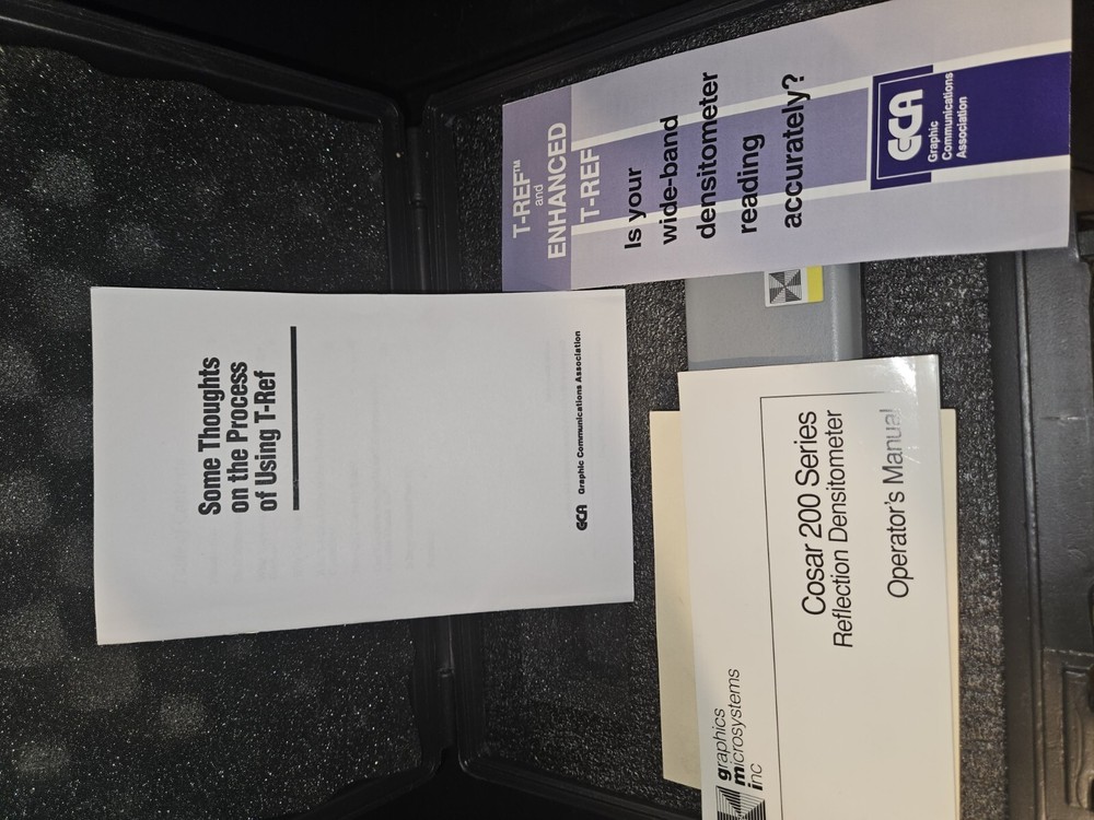 Cosar 202 (200 Series) Reflection Densitometer Graphics Microsystems Inc w/ Case