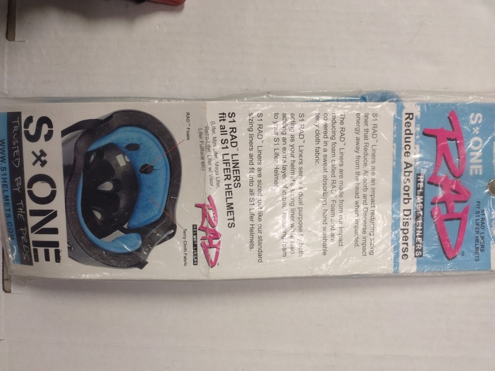 S One Rad Helmet Liners Blue Size Medium