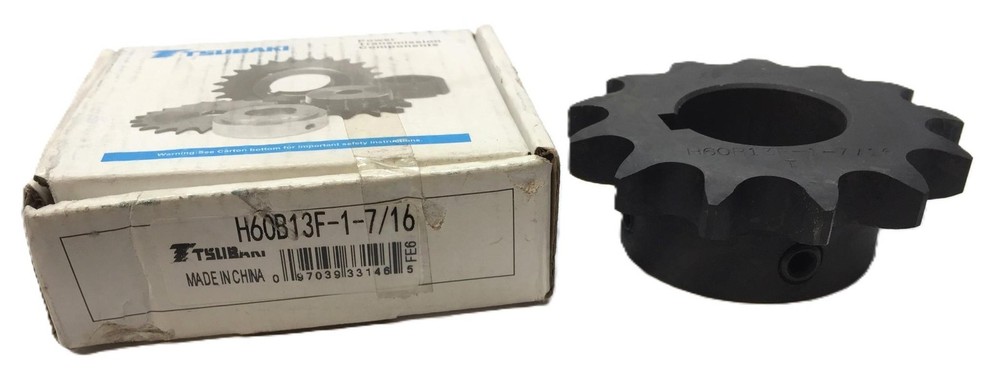 Tsubaki Roller Chain Sprocket H60B13F-1-7/16 NOS