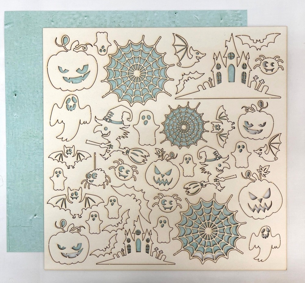Mintay Chippies Chipboard Decor Elements Halloween Set MT-CHIP2-D34