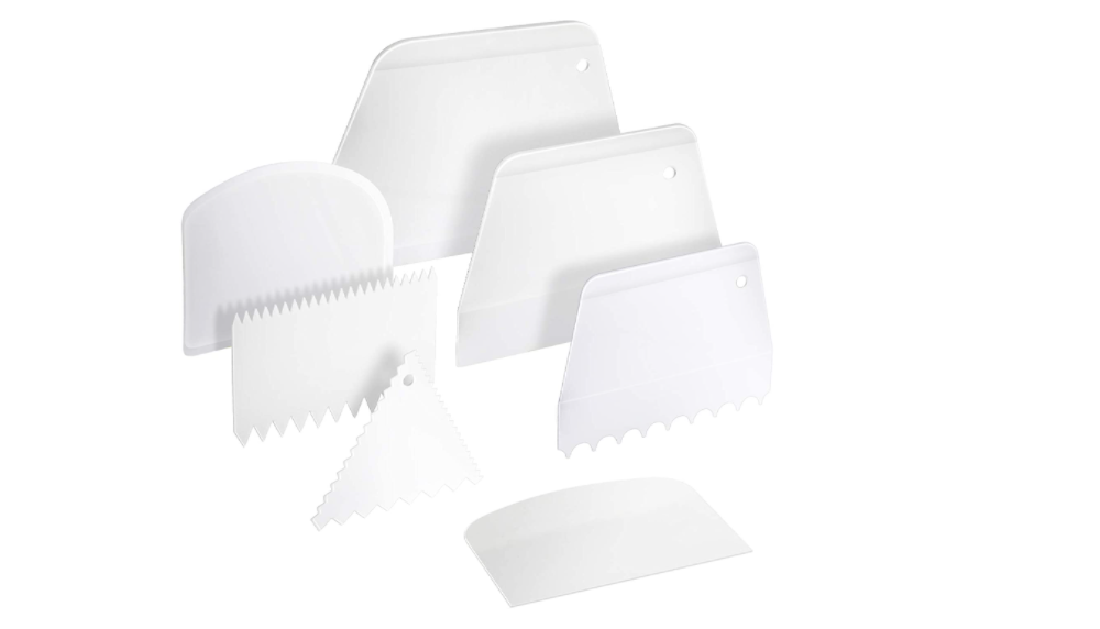 Bowl Scraper Dough Cutter Cake Kitchen Cooking Shape Fondant Maker Bread 7 Pack