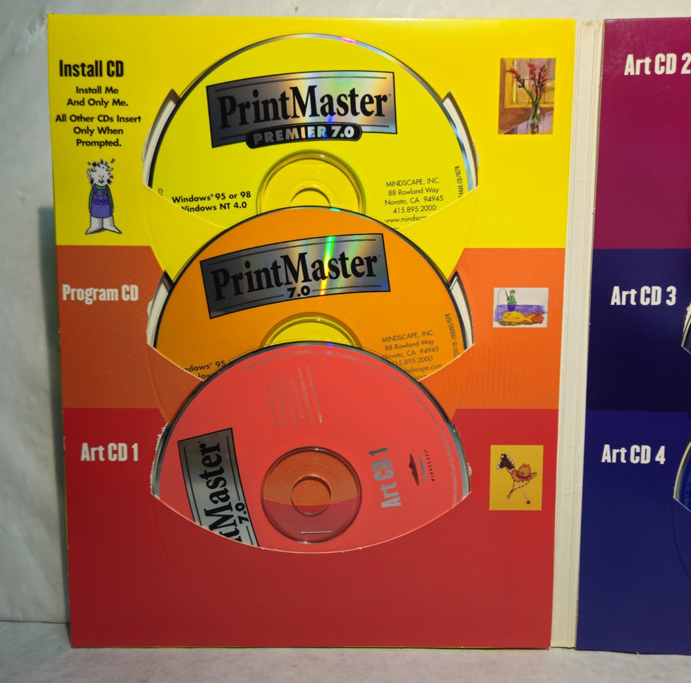 PrintMaster Premier 7.0 • Windows Graphics Desktop Publishing Software • 1998