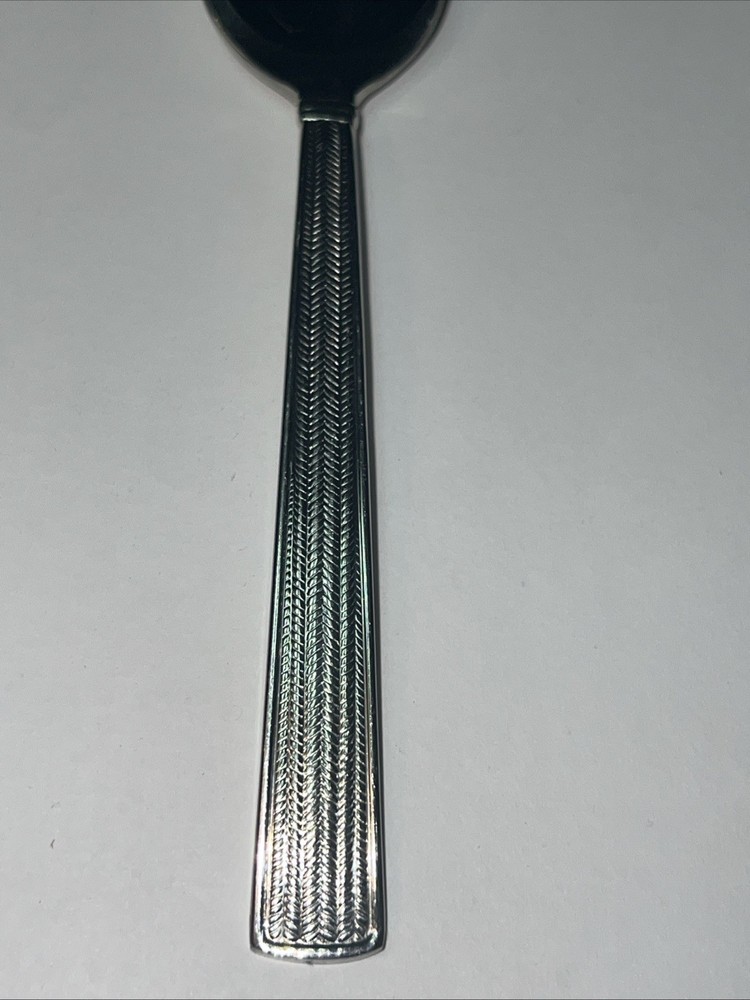 Wallace Silver Herringbone Textured Weave Handle Teaspoon Teaspoon Flatware