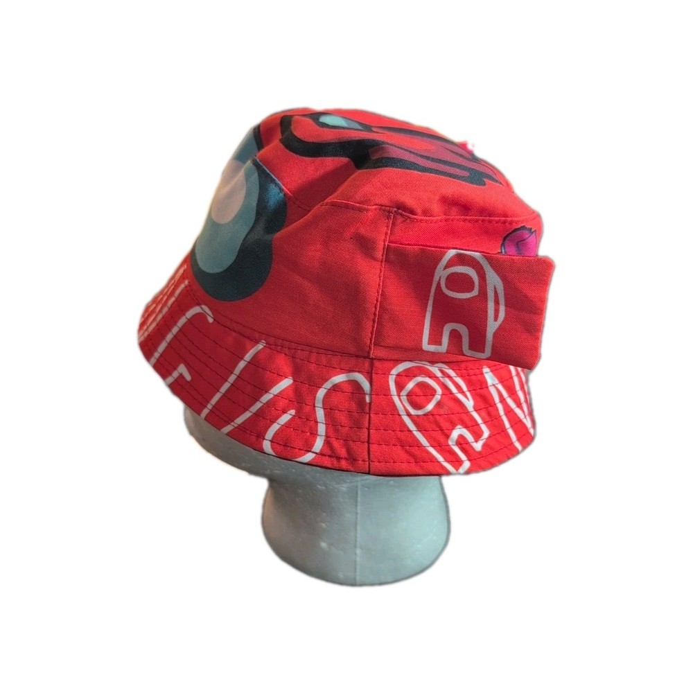 Among Us Kids Red Bucket Hat