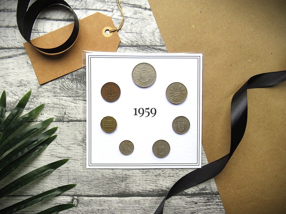 1959 Mounted Presentation Gift Coin Set