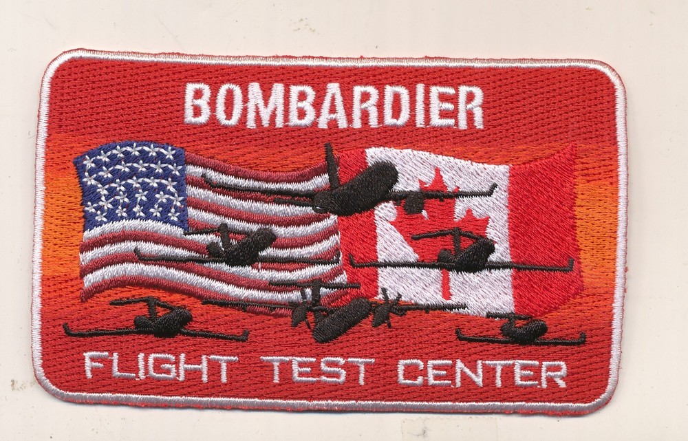 Bombardier US Test Flight Center Kansas patch US Air Force E-11 Program