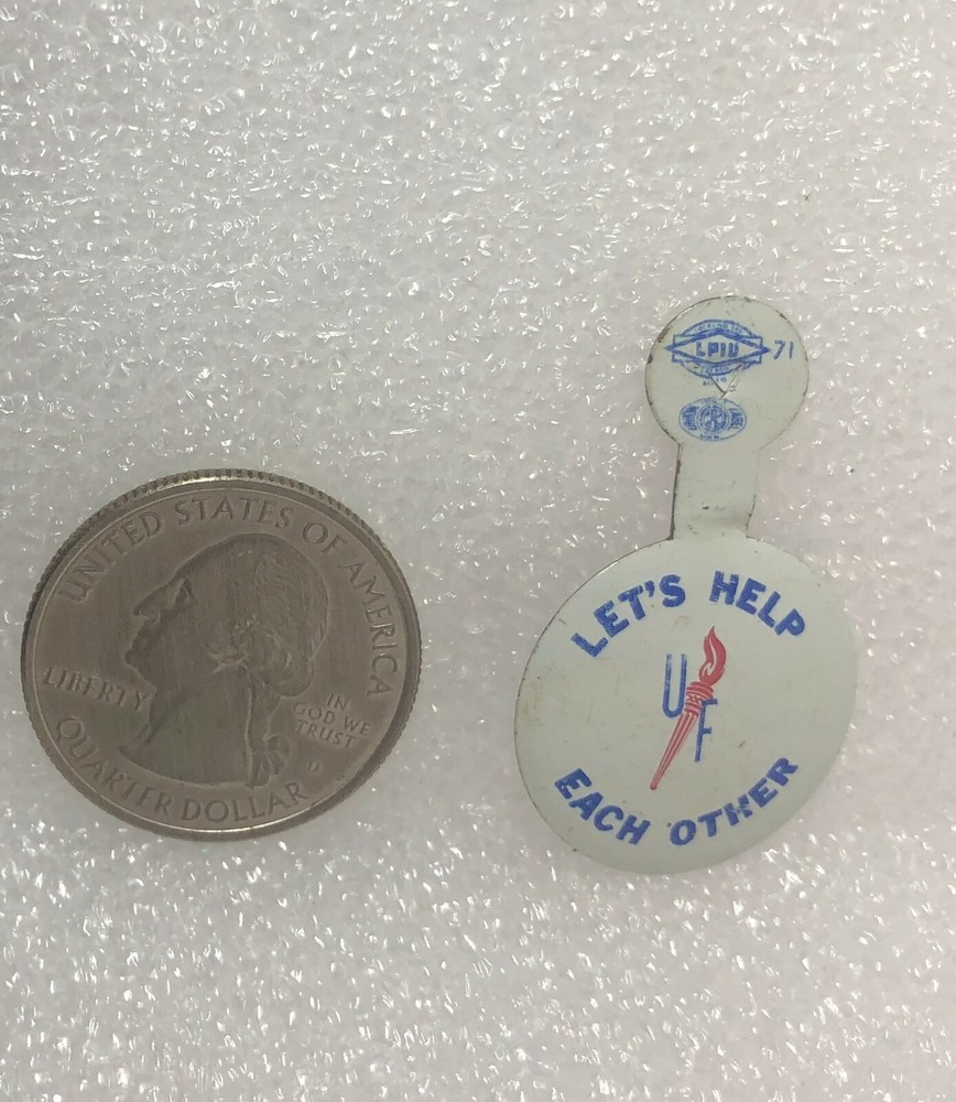 Let's Help Each Other Tab Button Pin