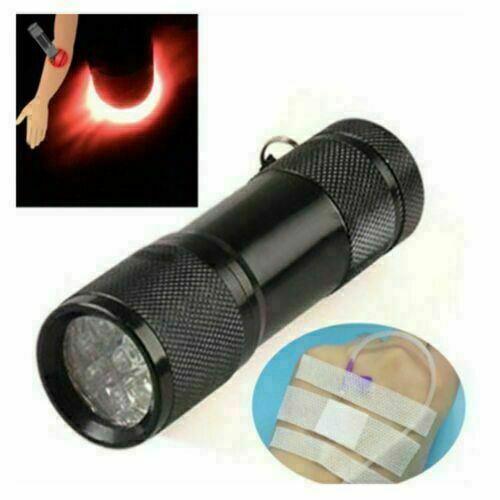 670nm 9LED Deep Red Light Flashlight Against Deteriorating Eyesight Red Torch