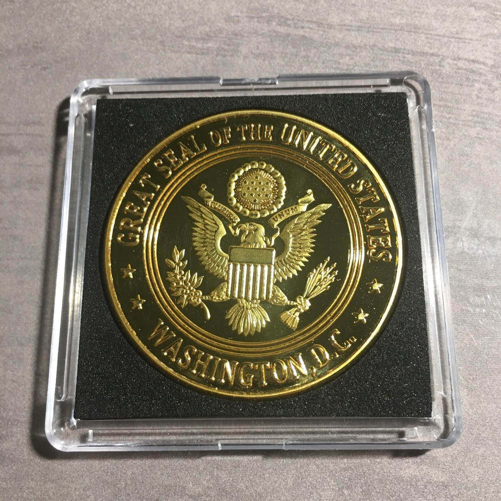 NEBRASKA State 1867 Seal Challenge Coin Colorized USA INCLUDES CASE!