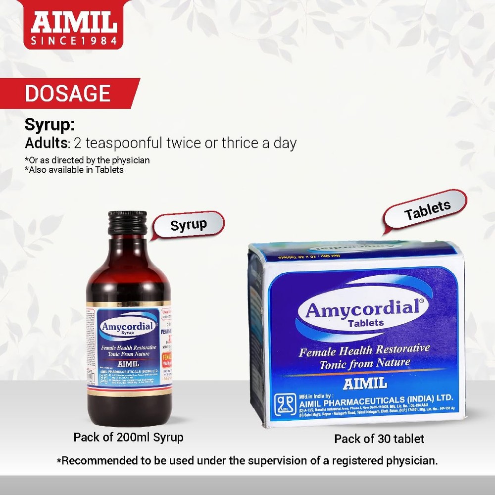 Aimil Amycordial Syrup 200 Ml