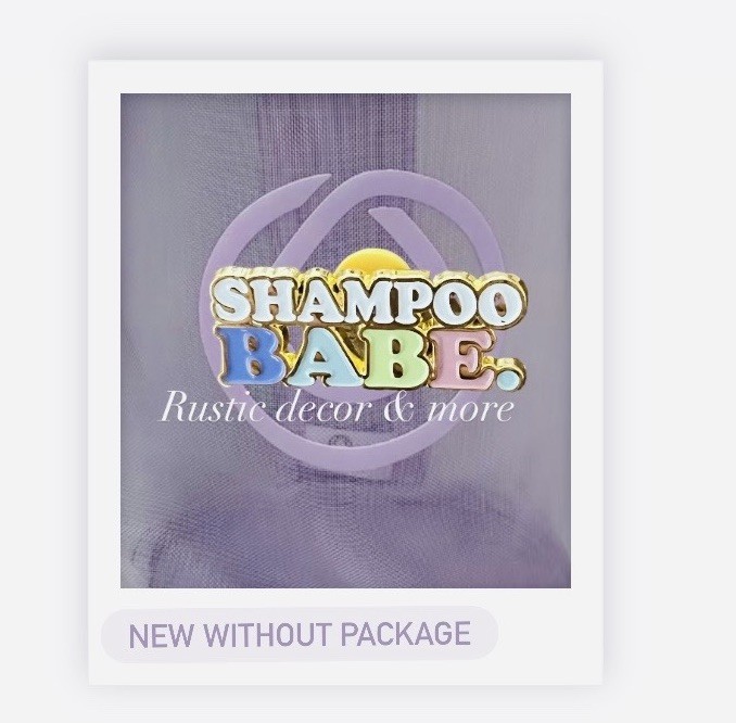 Shampoo BABE Lapel Pin Promo From Monat