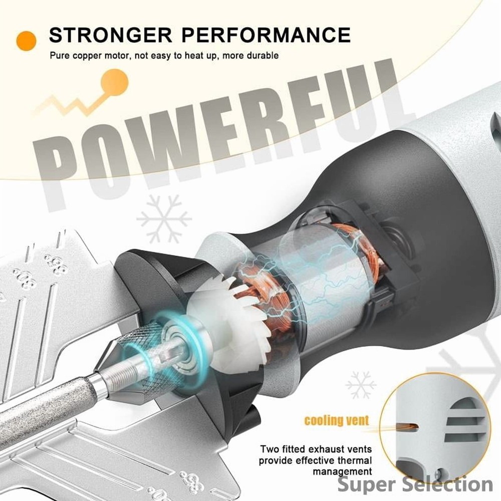 Cordless Electric Chainsaw Chain Sharpener Portable Sharpening Tool Kit