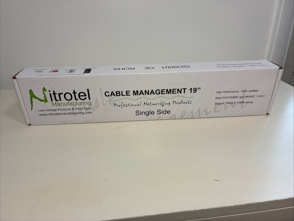 Nitrotel Cable Manage Full Plastic Sigle Side 1 ru