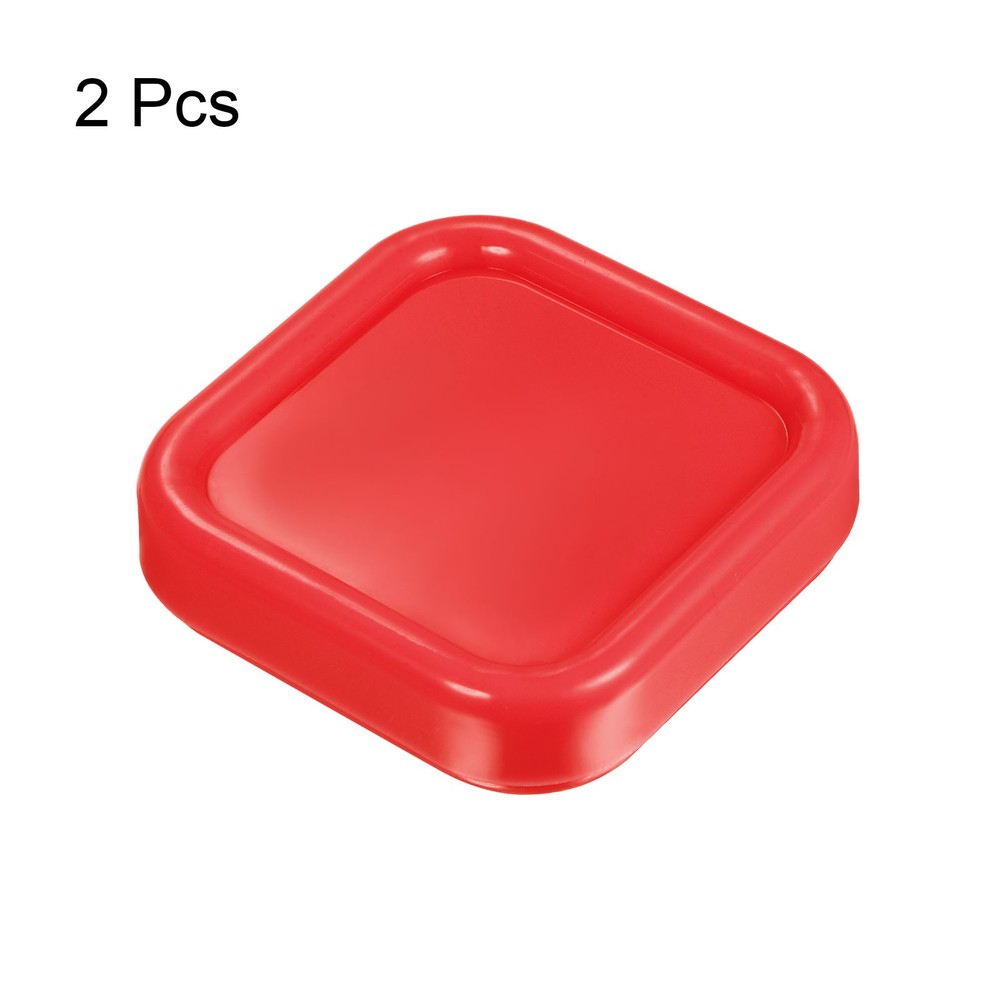 2pack Magnetic Pin Cushion Square Sewing Pin Holder Storage Case Tool Red