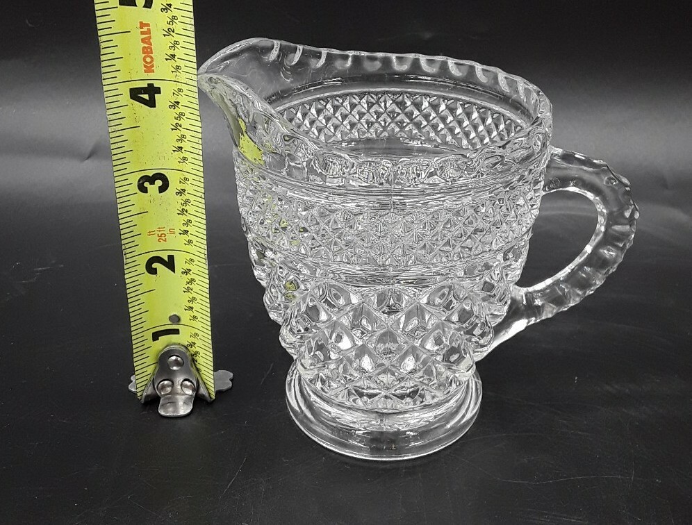 Anchor Hocking Wexford Pattern Clear Crystal Creamer