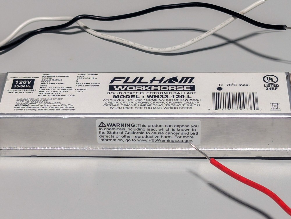Fullham Workhorse Solid State Electric Ballast WH33-120-L