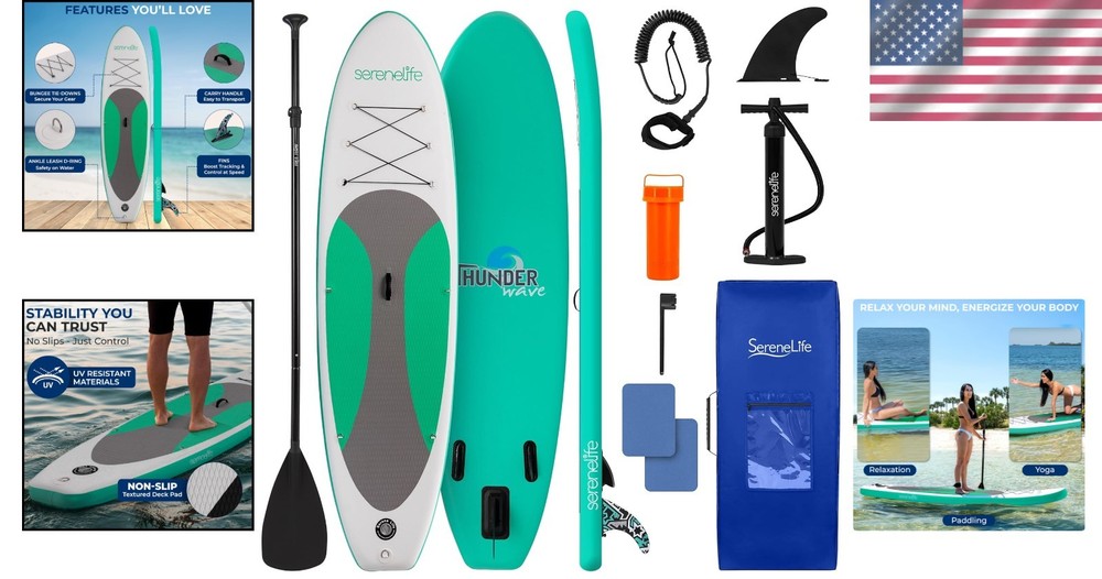 Easy-to-Setup Inflatable SUP Board - Ultimate Stability