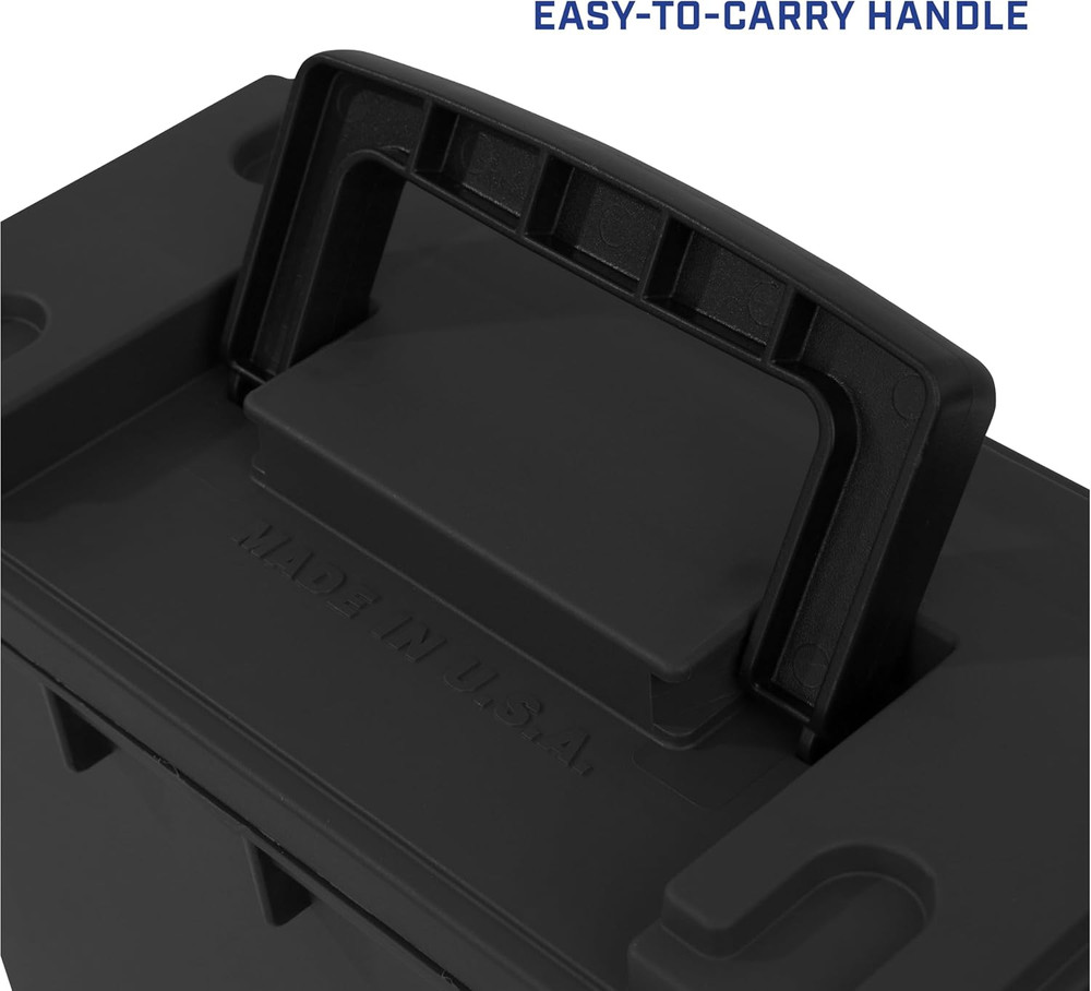 Sheffield 12629 Ammo Storage Box, Stackable .30 Cal Field Boxes, Water and Dust
