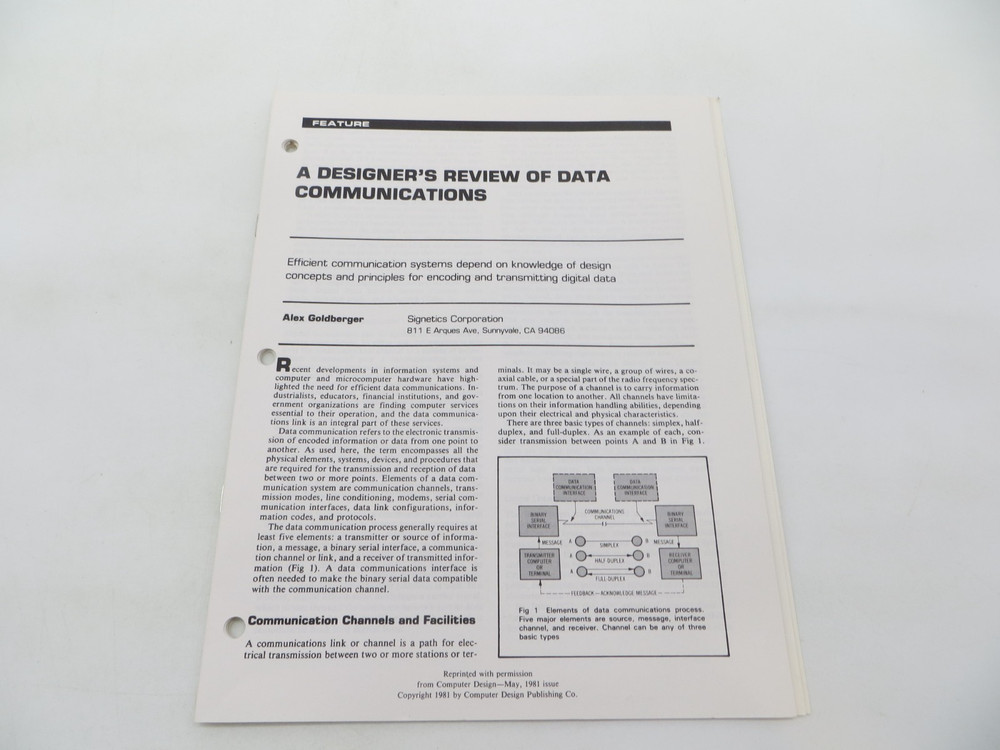Signetics lot of 10 Application Notes Tech Data Sheets 1981 vintage technology