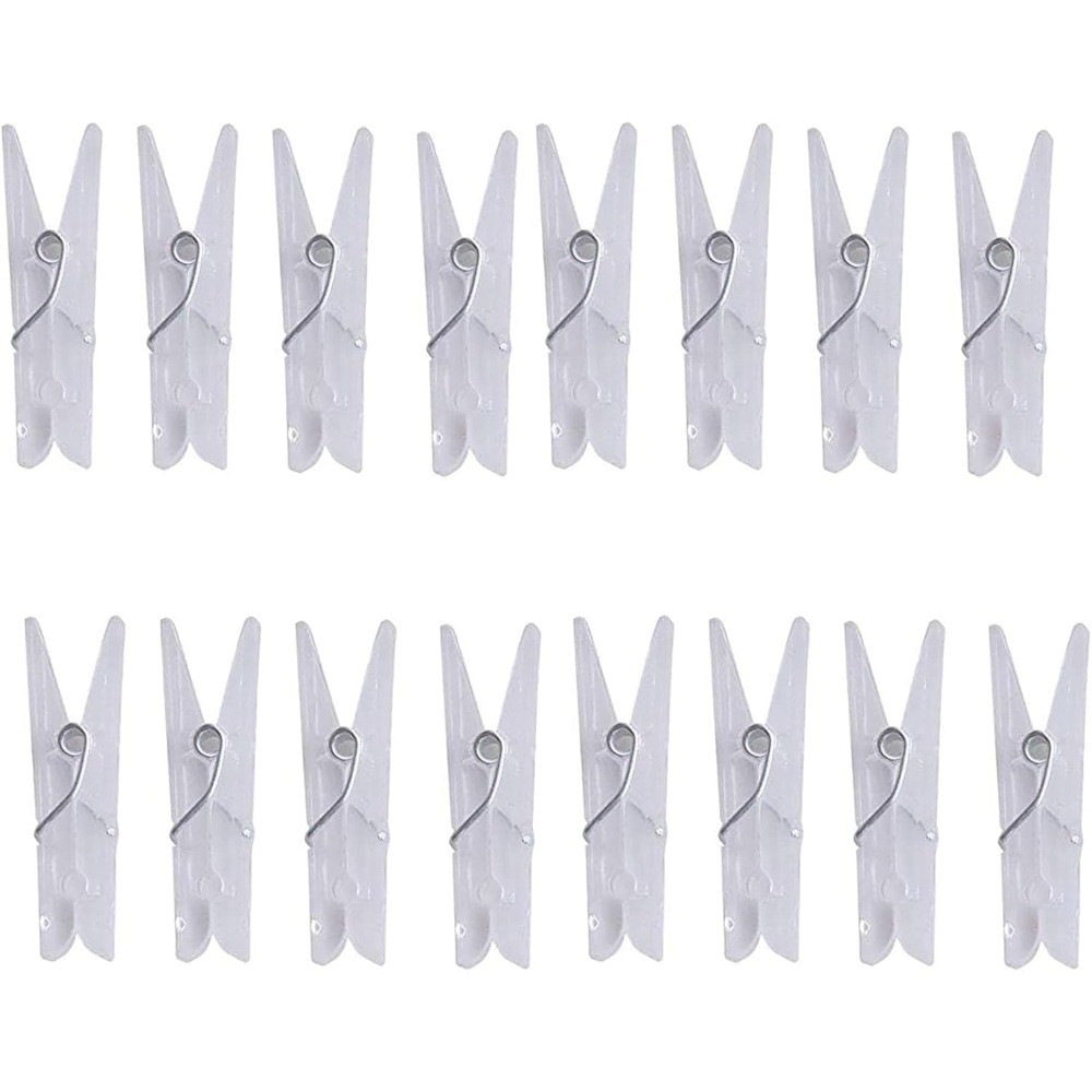 Mini Plastic Clips Clear Utility Pins for Photos String Lights Craft Display
