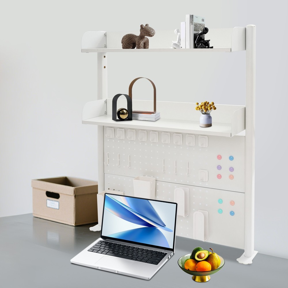 Multipurpose Pegboard Bookshelf Desk Organizer Shelf Clamp On Desk Shelf Durable