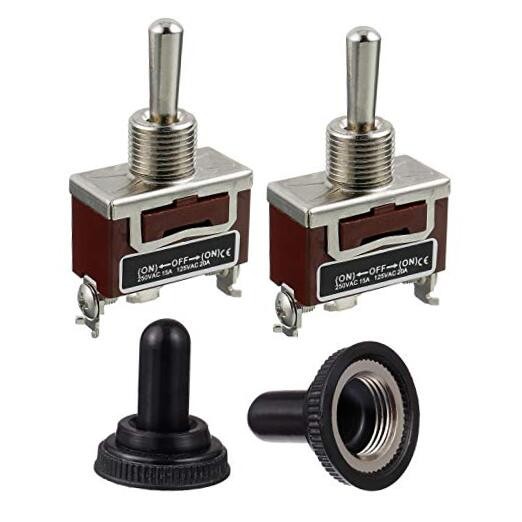 RT1122FS Toggle Switch 125V 20A Momentary Automatic ON -Off- ON 3 Terminal