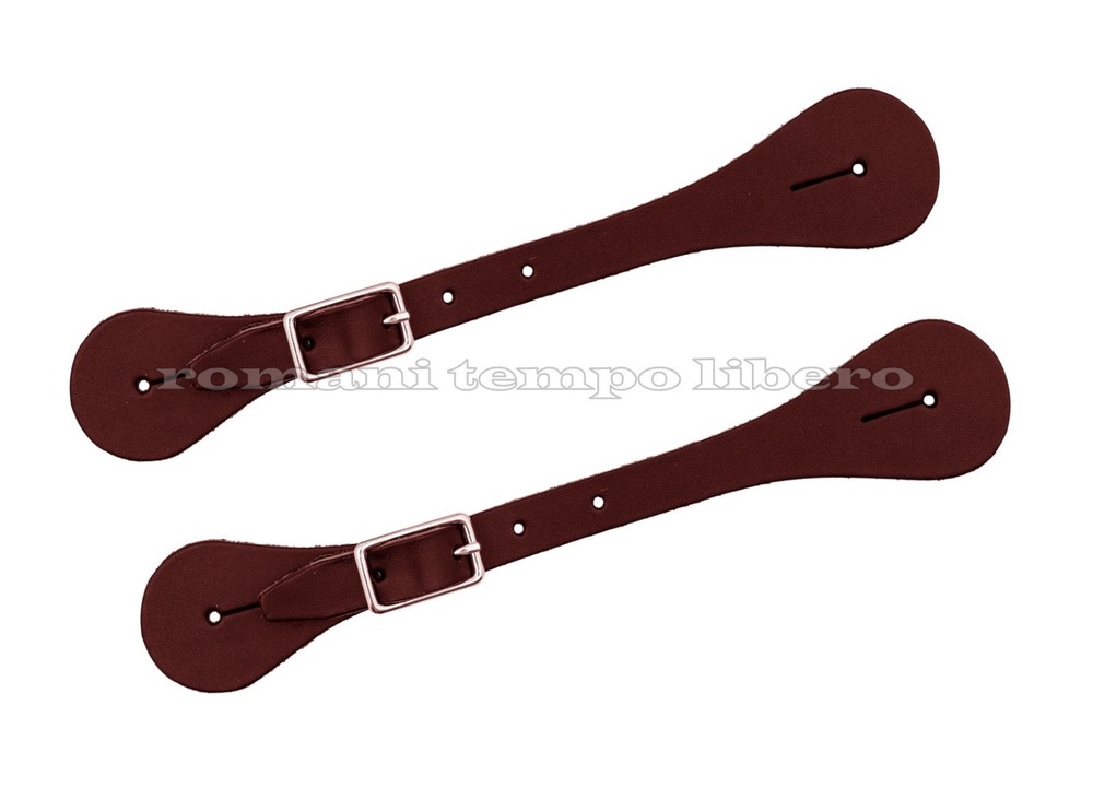 Western Smooth Leather Spur Straps