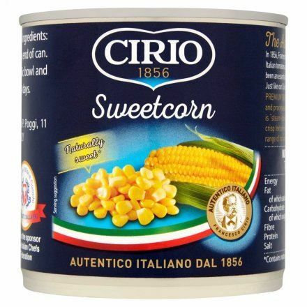 Cirio Sweetcorn Can Easy Open - 326g - Pack of 2