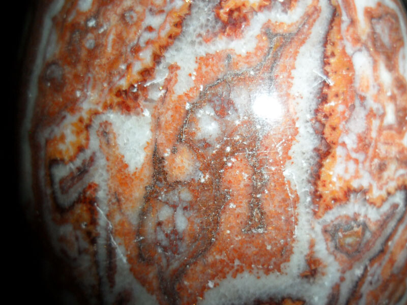 Crazy Lace Agate Polished Precious Stone Egg Large