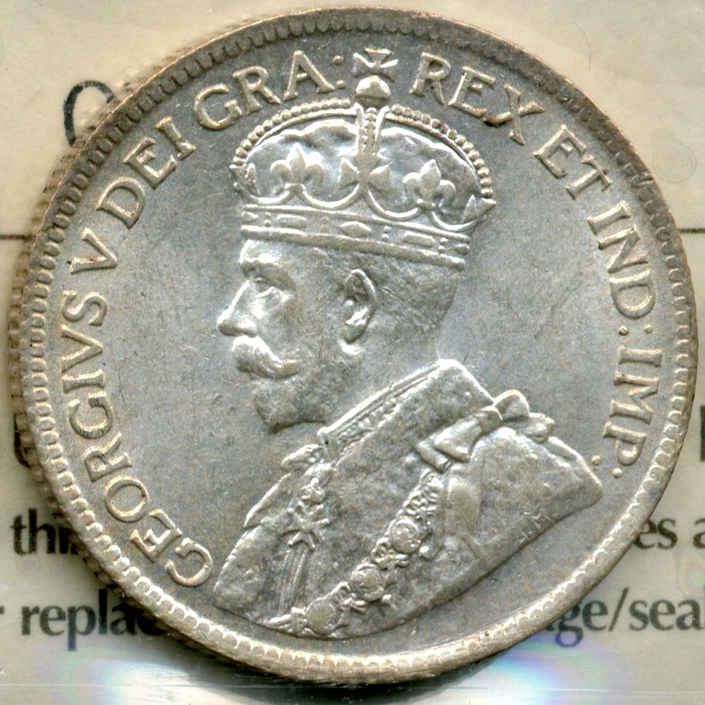 1919C Newfoundland 25 Cents - Choice Uncirculated, ICCS MS64