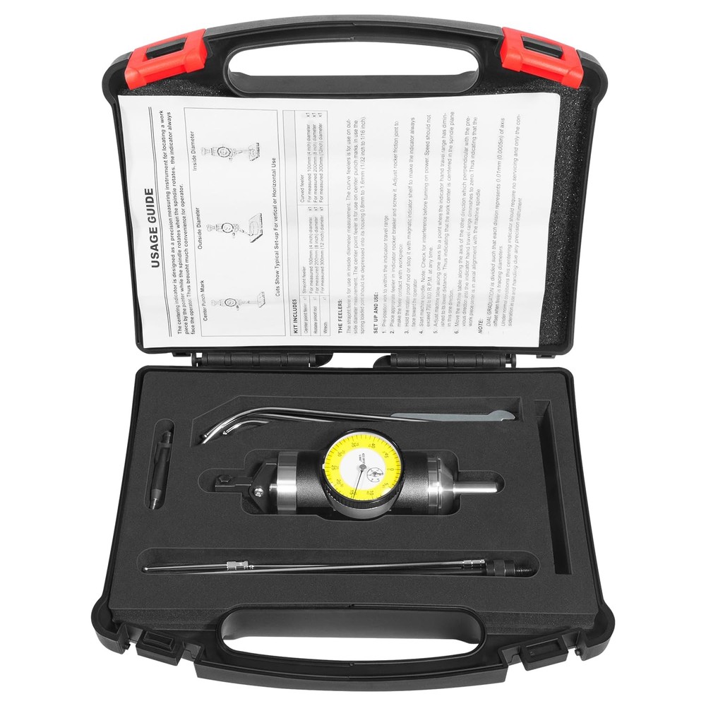 Coaxial Centering Indicator Co-Ax Precision Milling Machine Test Dial .0005 CNC
