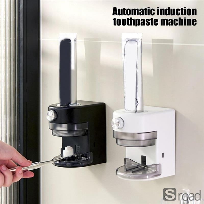 Auto Toothpaste Dispenser Wall Mount Touch-Free Adjustable Rechargeable