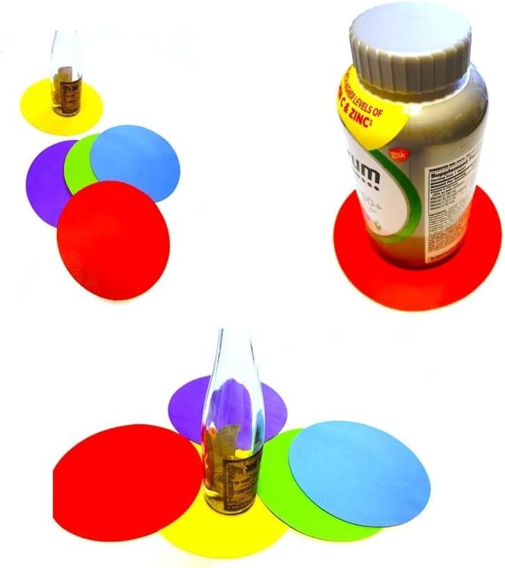 4pcs Rubber Jar Opener Bottle Gripper Non Slip Pad Multi-function Can Opener ...