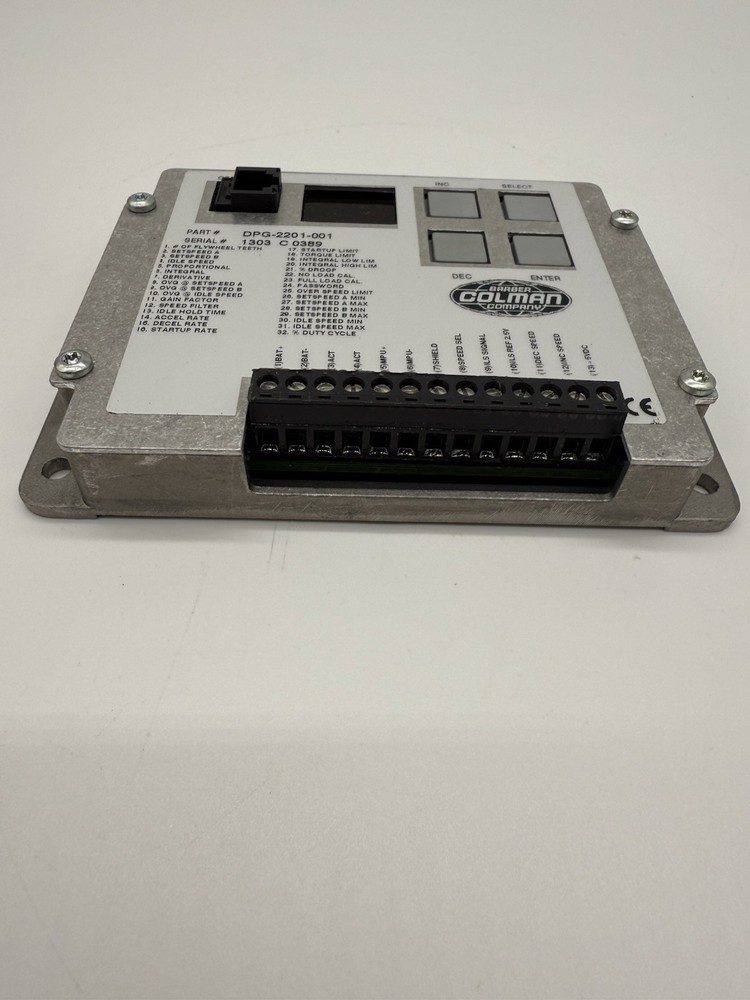 Barber Colman DPG-2201-001 digital controller NOS