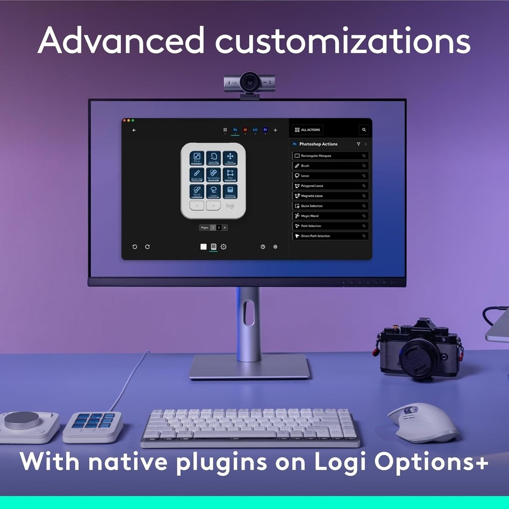 Logitech - MX Creative Console Dialpad&Keypad Grafic Design, Photo/Video Editing