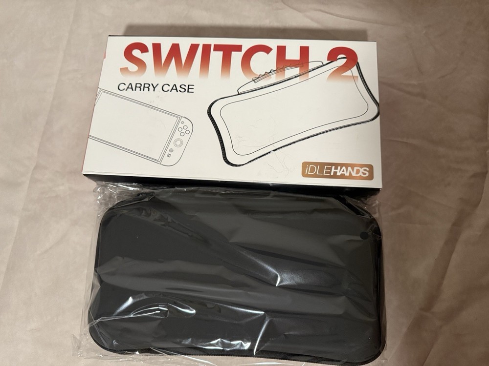 iDLEHANDS Hard Shell Carrying Case for Nintendo Switch 2, Black