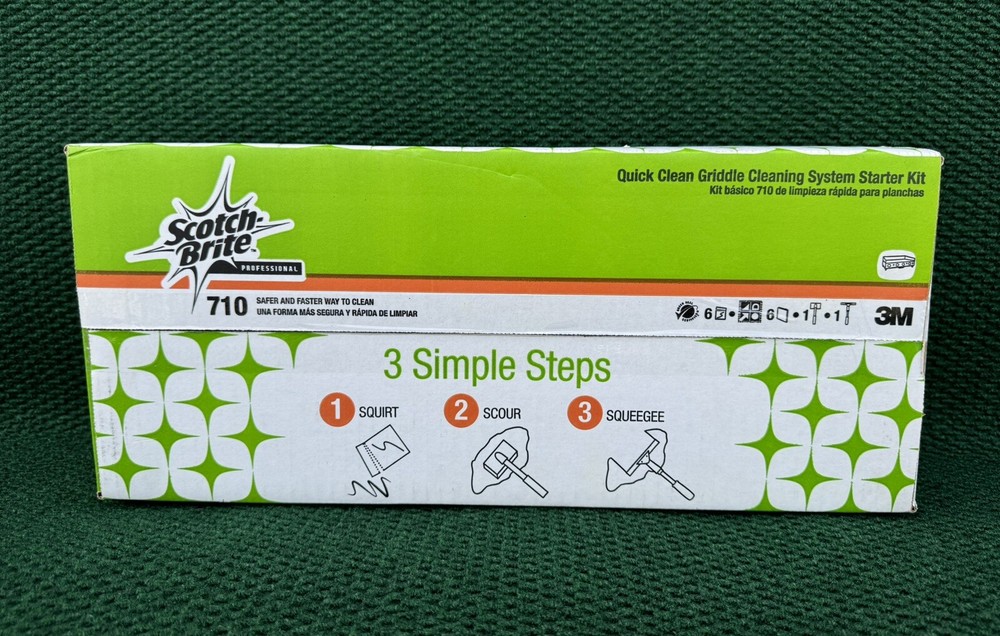 3M 710 Quick Clean Griddle System Starter Kit *NEW SEALED*