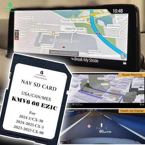 KMV666EZ1C Navigation SD Card | No Data Fee, Works with HUD | Preloaded