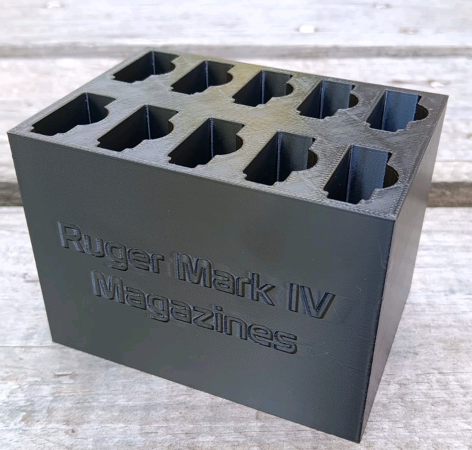 10 Mag Storage Rack For Ruger Mark IV Magazine Holder Range Bin