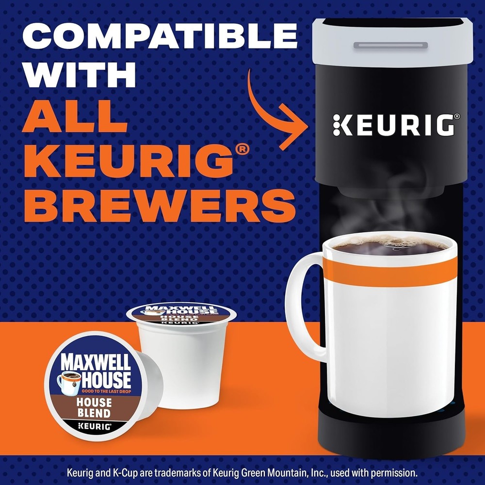 Maxwell House House Blend Medium Roast K-Cup Coffee Pods, 84 ct Box