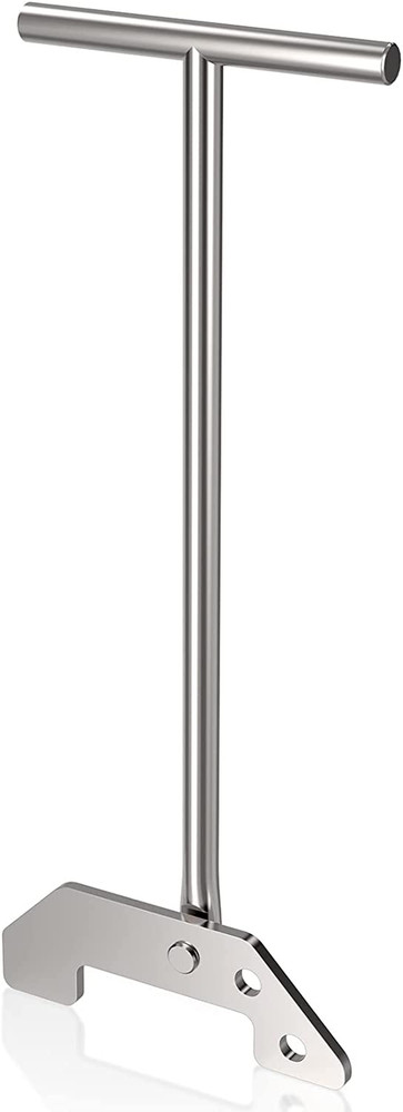 Silver Garbage Disposer Unjamming Wrench Tool for Easy Clearing