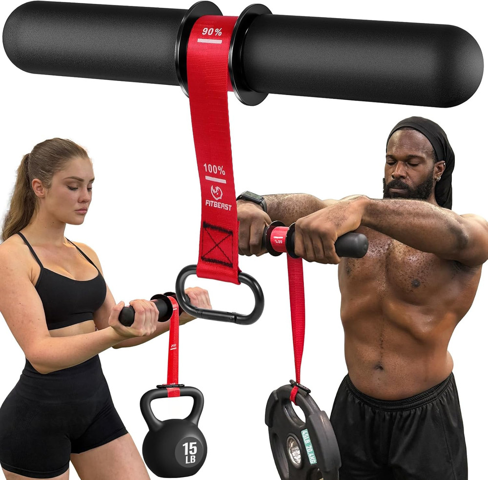 Fitbeast Forearm Strengthener & Forearm Exerciser, Wrist Roller with Thicker